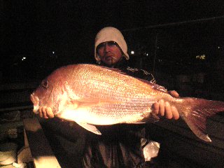 午後便 釣果は、ハマチ１本鯛７５㌢５０㌢２５㌢２本アオリ１杯ハリイカ３杯でした。